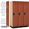 Salsbury Industries 1 Tier Designer Locker, 54"Wx76"Hx21"D, 3 Door, Cherry 18-21361CHE - alternate 8